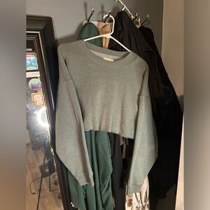 american eagle cropped sweatshirt